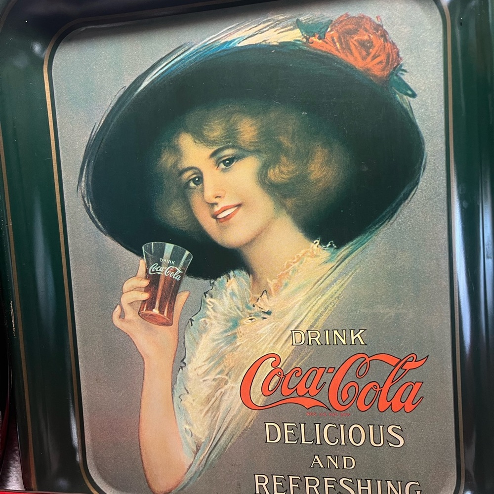 Antique Coca -Cola Serving trays with rare playing cards - Picture 4 of 9